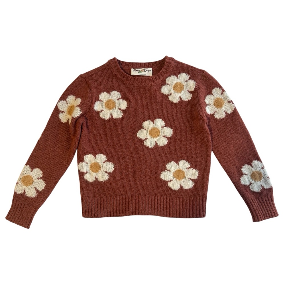 Amy Byer Girls Daisy Sweater Size 4 NWOT